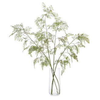 Artificial Fern Branch in Jar