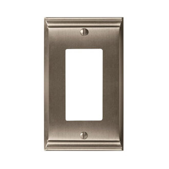 Candler 1-Gang Rocker Wall Plate Finish: Satin Nickel