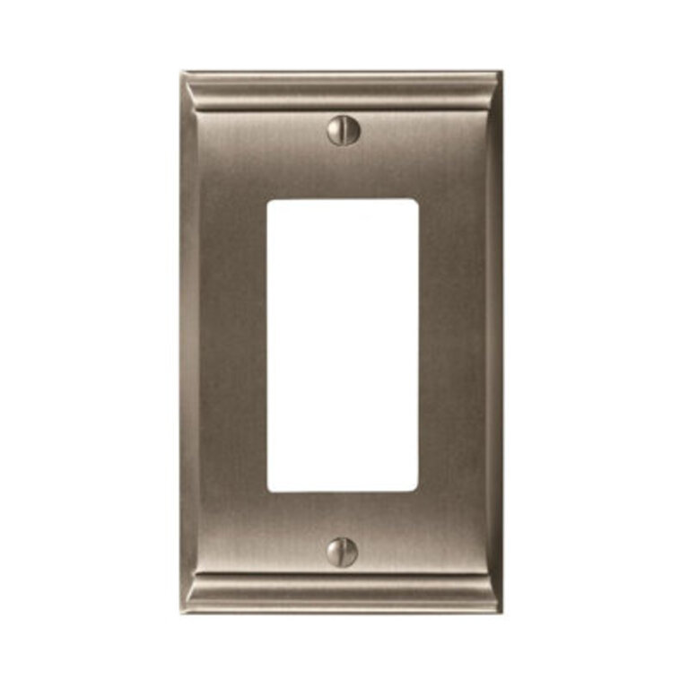 Candler 1-Gang Rocker Wall Plate Finish: Satin Nickel