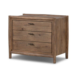 Cayenne 3 - Drawer Solid Wood Nightstand Color: Weathred Oak