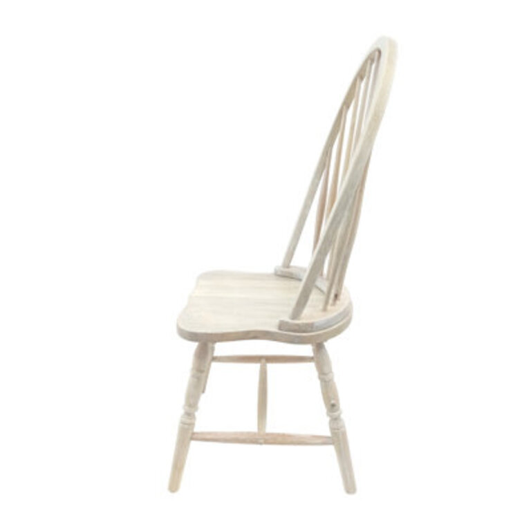 Colonial Windsor Chair in Antique Black Color: Natural Driftwood
