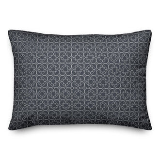 Slate Delicate Rectangular Pillow Cover & Insert