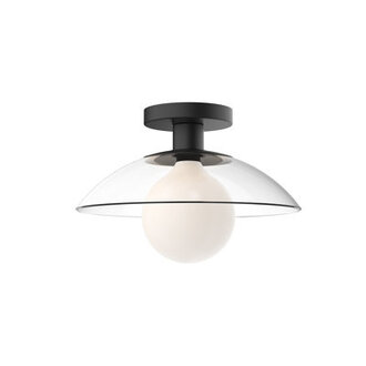 Finola 1-Light 11.88" Semi Flush Mount Fixture Finish: Matte Black