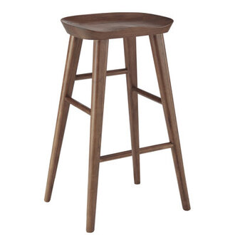 Anzie Bar & Counter Stool Seat Height: Counter Stool (25.8" Seat Height), Finish: Walnut