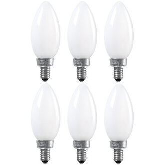 55 W 60W Equivalent C11 LED Dimmable Light Bulb E12Candelabra Base 2700K Soft White Milky White