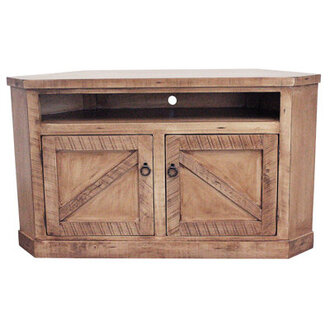 Bordeaux Solid Wood Corner TV Stand for TVs up to 65