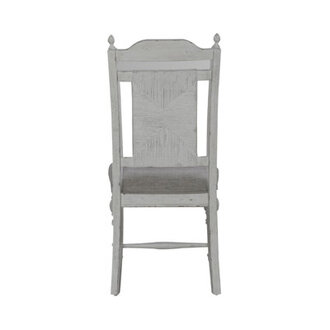 Chalita Panel Back Side Chair w Padded Upholstered Seat
