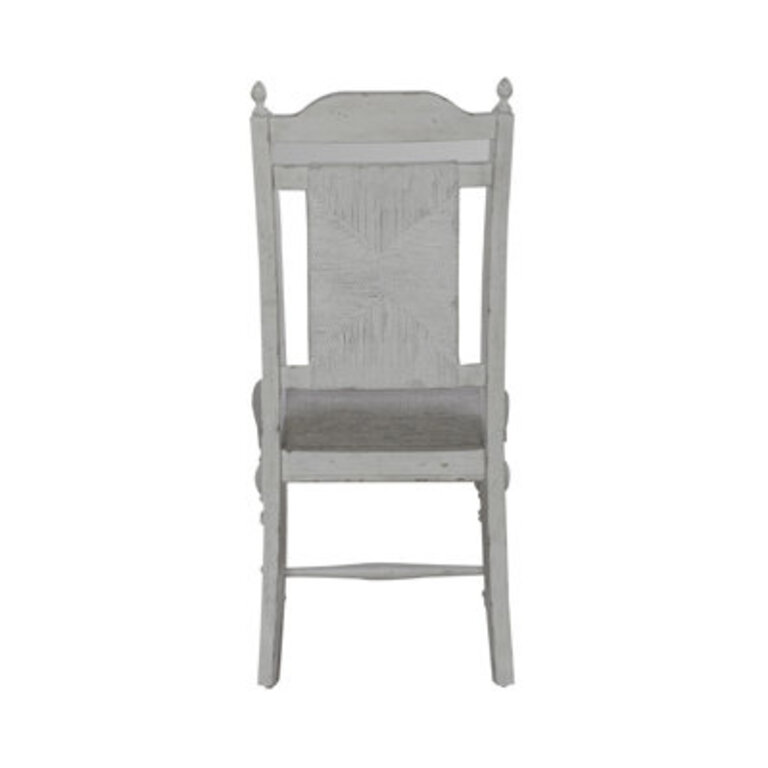 Chalita Panel Back Side Chair w Padded Upholstered Seat