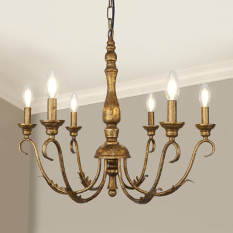 Josuel 6 - Light Dimmable Classic  Traditional Chandelier