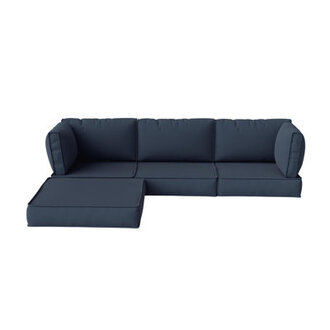 9-Piece Outdoor 3 Cushion Cover Set Set Of 3 Seats  5 Backs 1 Footrest Only Covers