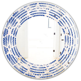 Waves Coastal Frameless Wall Mirror