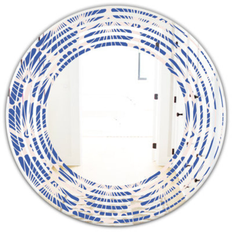 Waves Coastal Frameless Wall Mirror