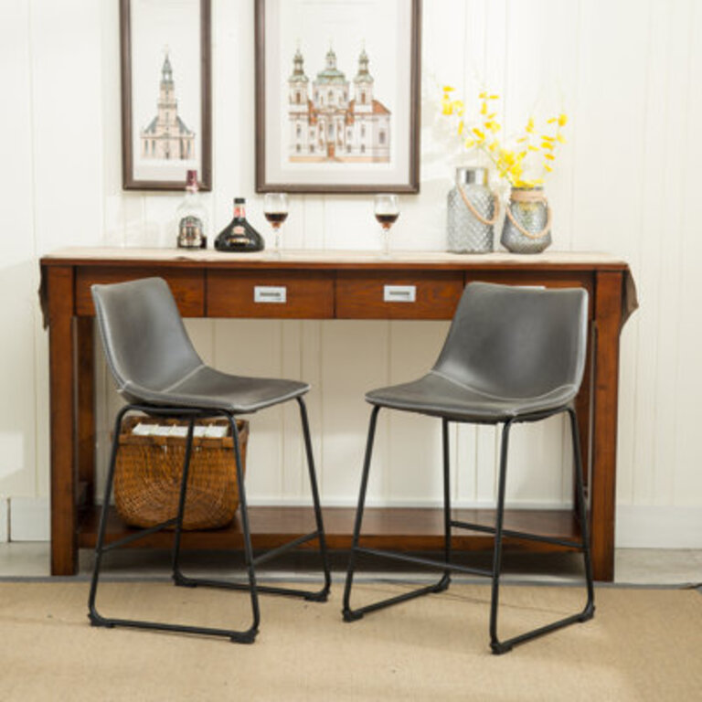 Telsha Upholstered Counter Stool