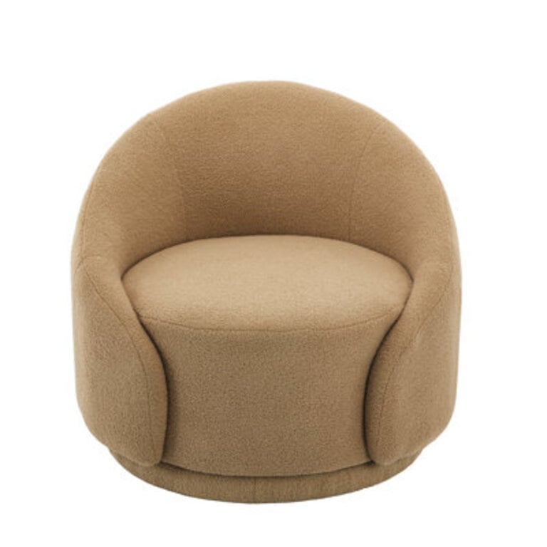 Aunna Upholstered Swivel Barrel Chair