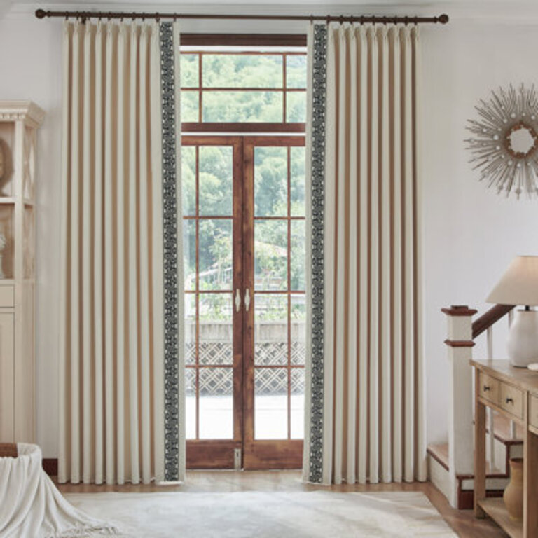 Allison Cotton Blend Room Darkening Curtain Pair