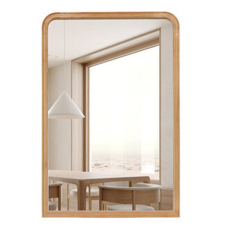Ancell Solid Wood Rectangle Mirror