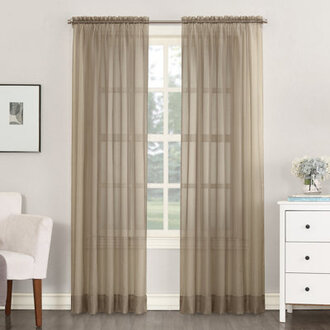 Wayfair Basics Sheer Rod Pocket Curtain Panel
