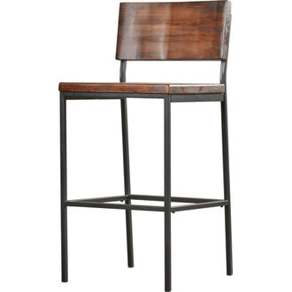 Clea Solid Wood Bar  Counter Stool