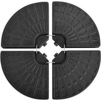 Buchan 4 Piece Fillable Patio Umbrella 145 lb Base Stand Outdoor