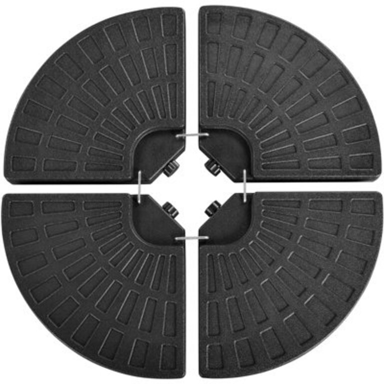 Buchan 4 Piece Fillable Patio Umbrella 145 lb Base Stand Outdoor