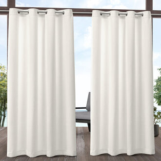 Lusetta Semi-Sheer Curtain Panel Pair