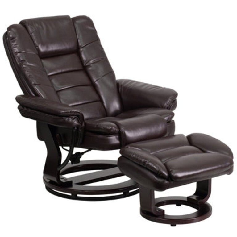 Shebeen Swivel Recliner with Ottoman