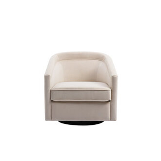 Aloisa Velvet Swivel Barrel Chair