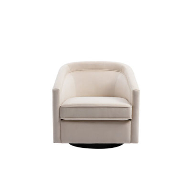 Aloisa Velvet Swivel Barrel Chair