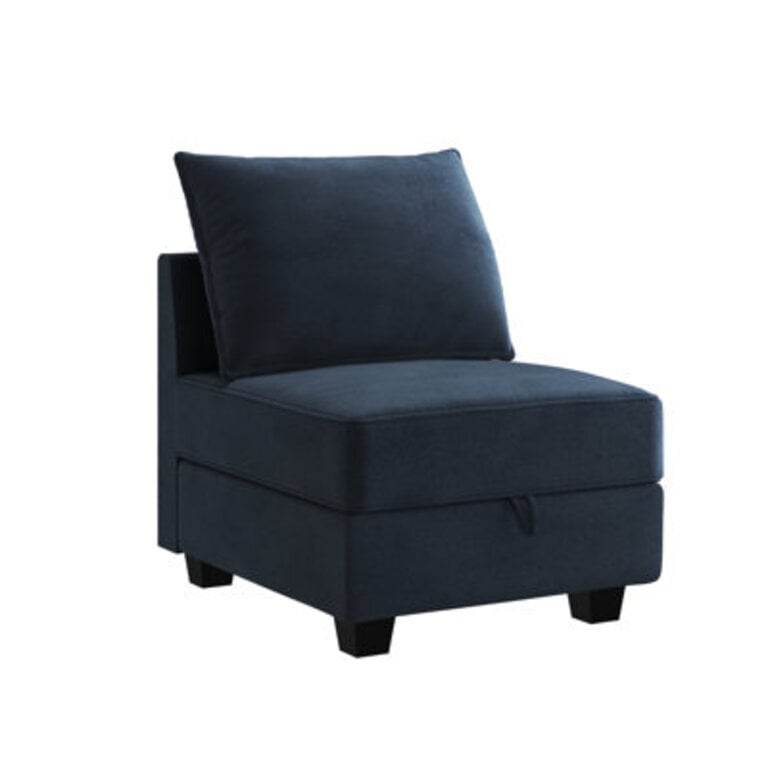 Pashko Velvet Slipper Chair