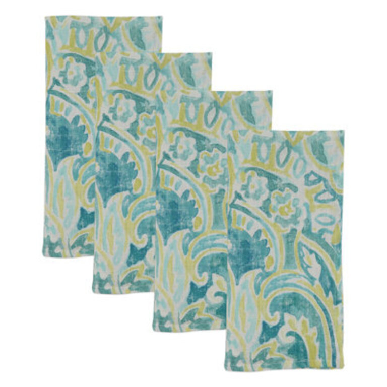 Morgan Heights Linen Paisley Square Napkin