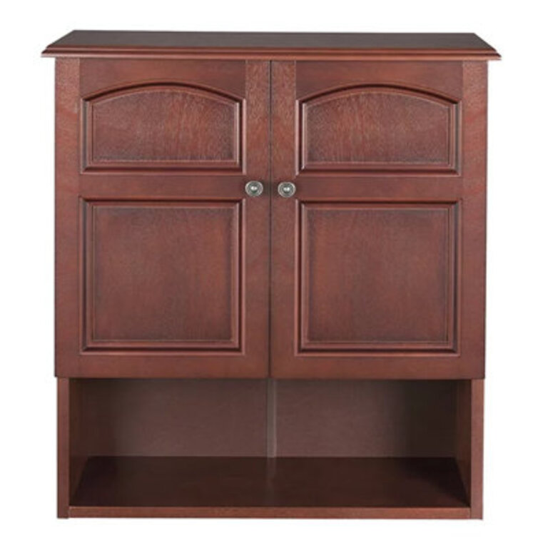 Brogden Removable Two-Door Wooden Wall Bathroom Cabinet with Adjustable Shelf