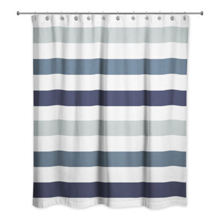 Boucher Striped Shower Curtain