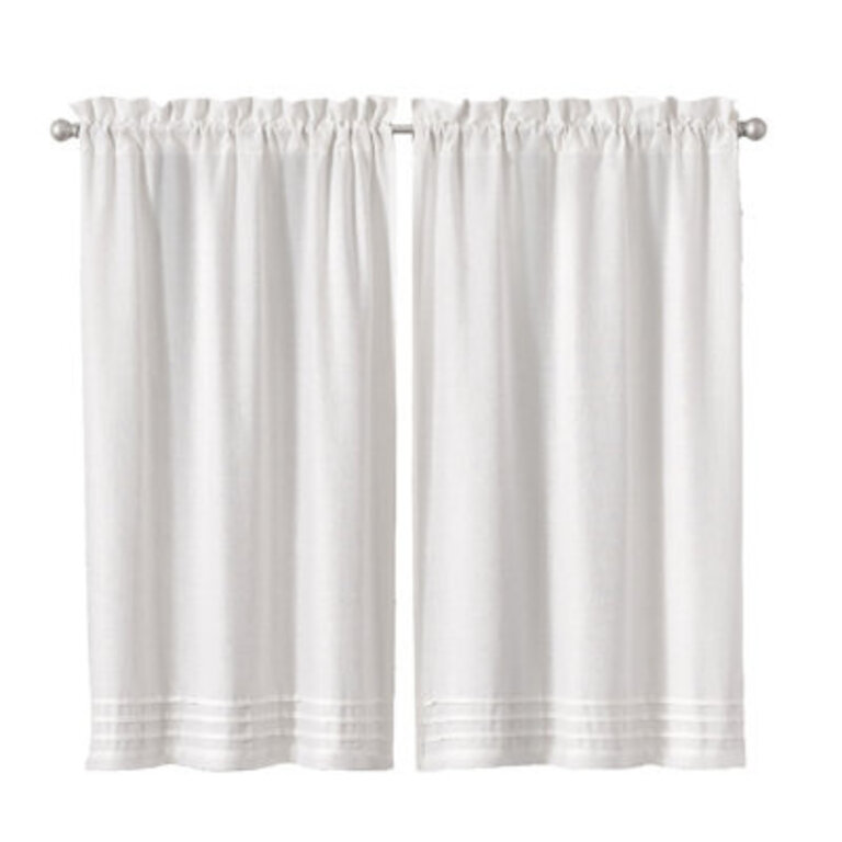 Rufina Cotton Blend Tailored Cafe Curtain