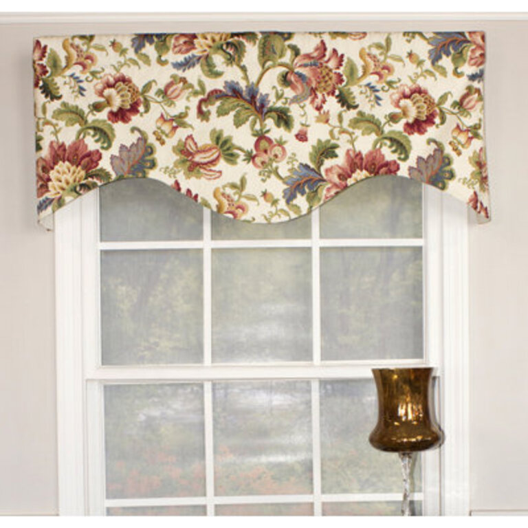 Noblesse Scalloped Seales 50 Window Valance