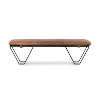 Skylar Genuine Leather Upholstered Bench