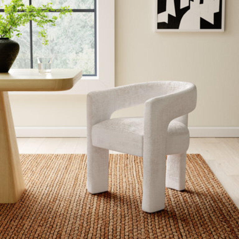 Darlington Chenille Upholstered Dining Arm Chair