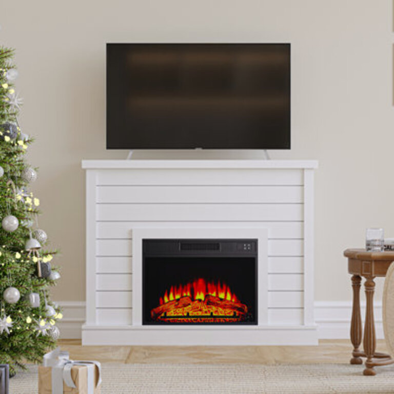 Marliene 47 Fireplace Mantel Surround - White Finish Mantel Only