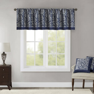 Aubrey Jacquard Single Window Valance