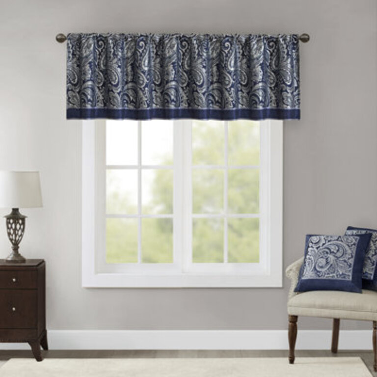 Aubrey Jacquard Single Window Valance