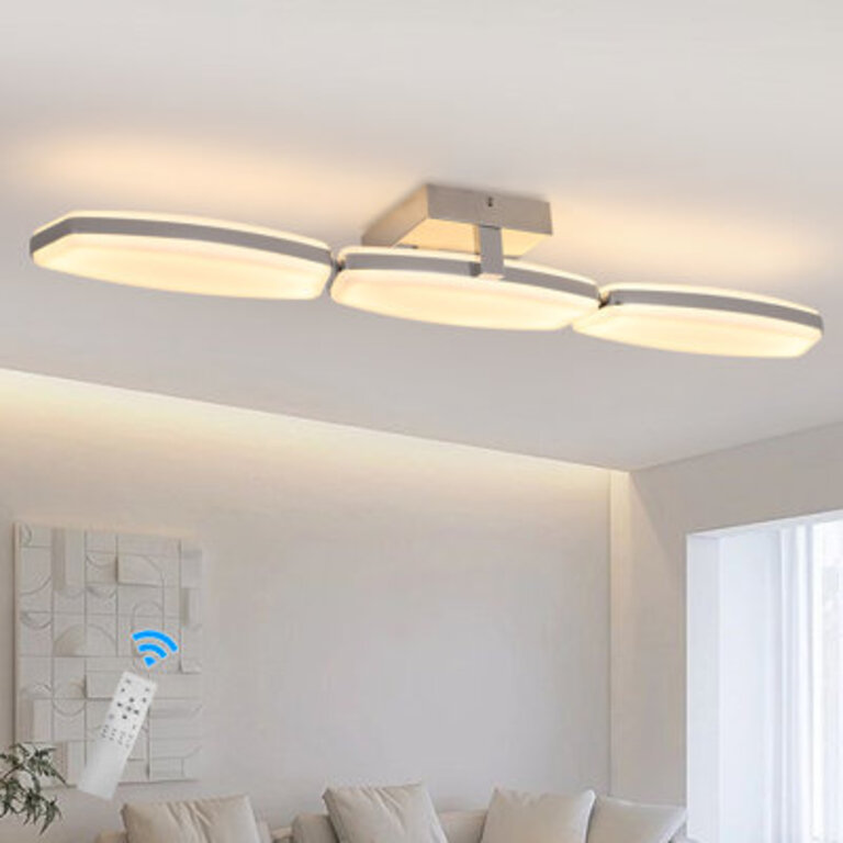 3 - Light 3386 Dimmable LED  Flush Mount