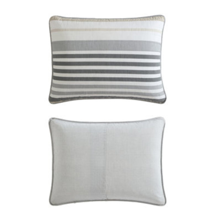 Nautica Dover Cotton Reversible Beige Quilt Set