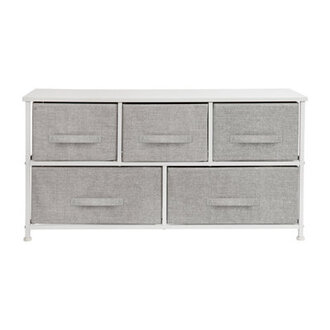 Novahlee 5-Drawer Double Dresser  3937 Wide Stylish  Functional Storage Organizer for Bedroom