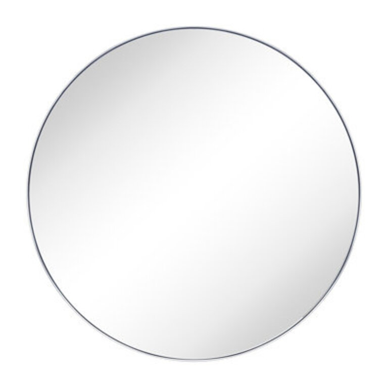 Circular Round Stainless Steel Framed Wall Mounted Bathroom Vanity Mirror