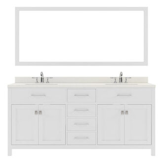 Zimmer 72 Double Bathroom Vanity Set with Mirror