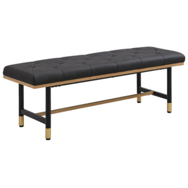 Makayla Faux Leather Upholstered Bench