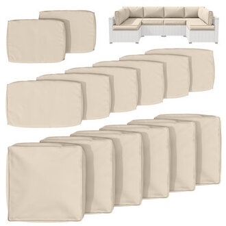 14-Piece Outdoor Seating Group Cushion Cover Only Covers