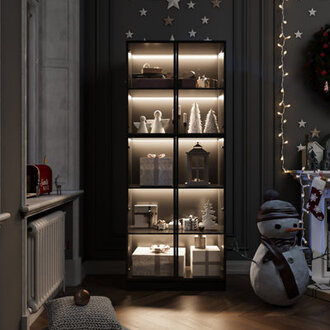 Display Cabinet With Glass Doors