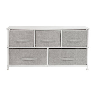 Novahlee 5-Drawer Double Dresser  3937 Wide Stylish  Functional Storage Organizer for Bedroom