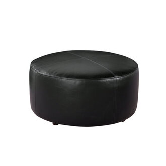Murano Genuine Leather 37 Round Ottoman