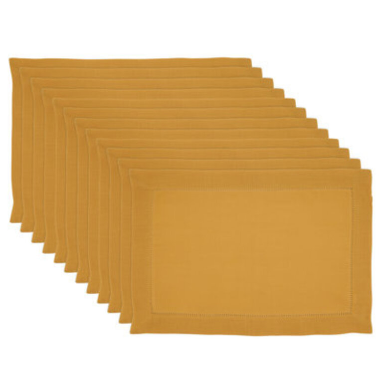 Set of 12 Rowles Hemstitched Border Placemats